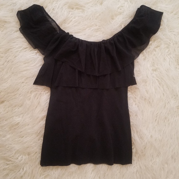 🍍Darling Off the Shoulder NY&Co black top - Picture 1 of 4